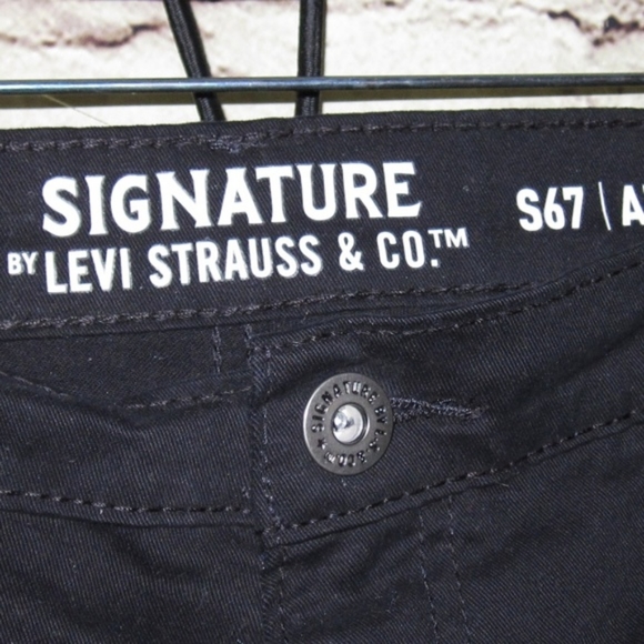 Signature Levi-Strauss black jean pants 40 x 30 - Picture 2 of 7